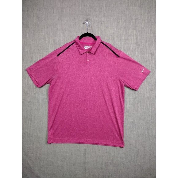 nike golf Other - Nike Golf Shirt Mens XL Tour Performance polo Red Pink Berry Color Heathered